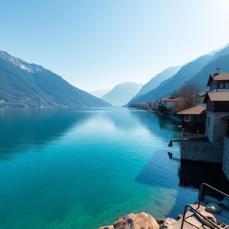 Zračni pogled na azurno Blejsko jezero